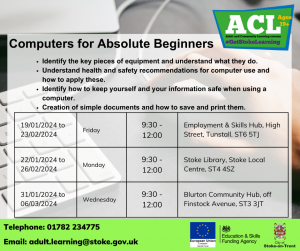 Computers for Absolute Beginners « Sandyford and Goldenhill
